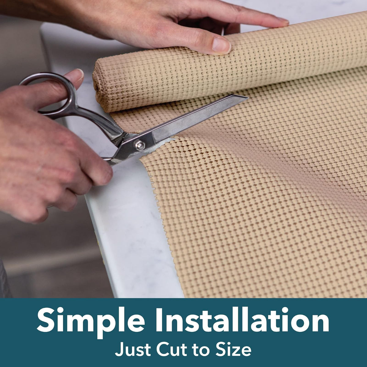 EasyLiner Select Grip - Forro de estante antideslizante para cajones y gabinetes, fácil de instalar y cortar para ajustar, para cocina, baño, despensa