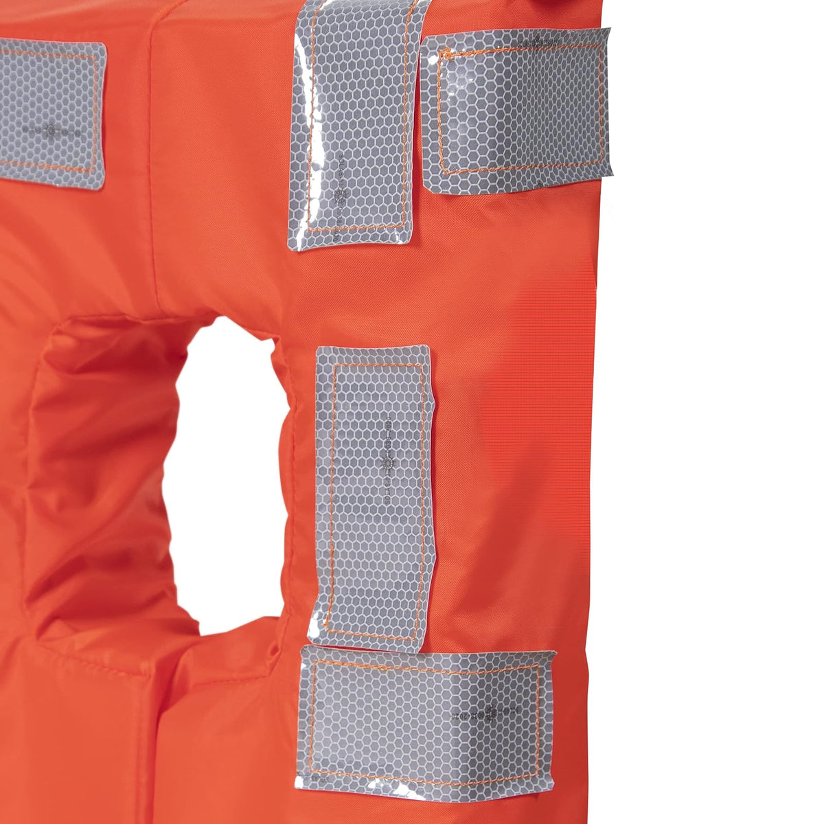 SEACHOICE Chaleco Comercial Offshore Tipo I, Naranja Fluorescente, Paneles Reflectantes