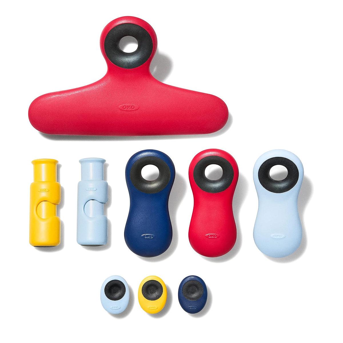 OXO Good Grips Collection Clip para bolsa, juego de 9 piezas, surtido