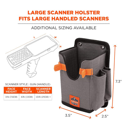 Ergodyne Squids 5540 Barcode Scanner Holster Pouch for Gun Grip Mobile Computers