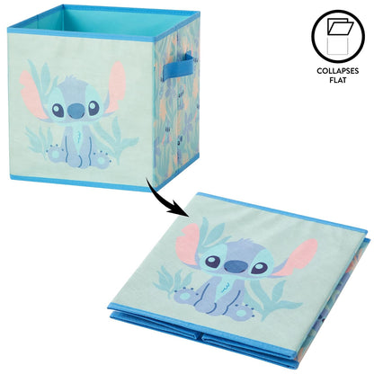 Idea Nuova - Juego de 2 cubos de almacenamiento de puntadas duraderas con asas, organizadores de cubos plegables de 10 x 10 x 10 pulgadas