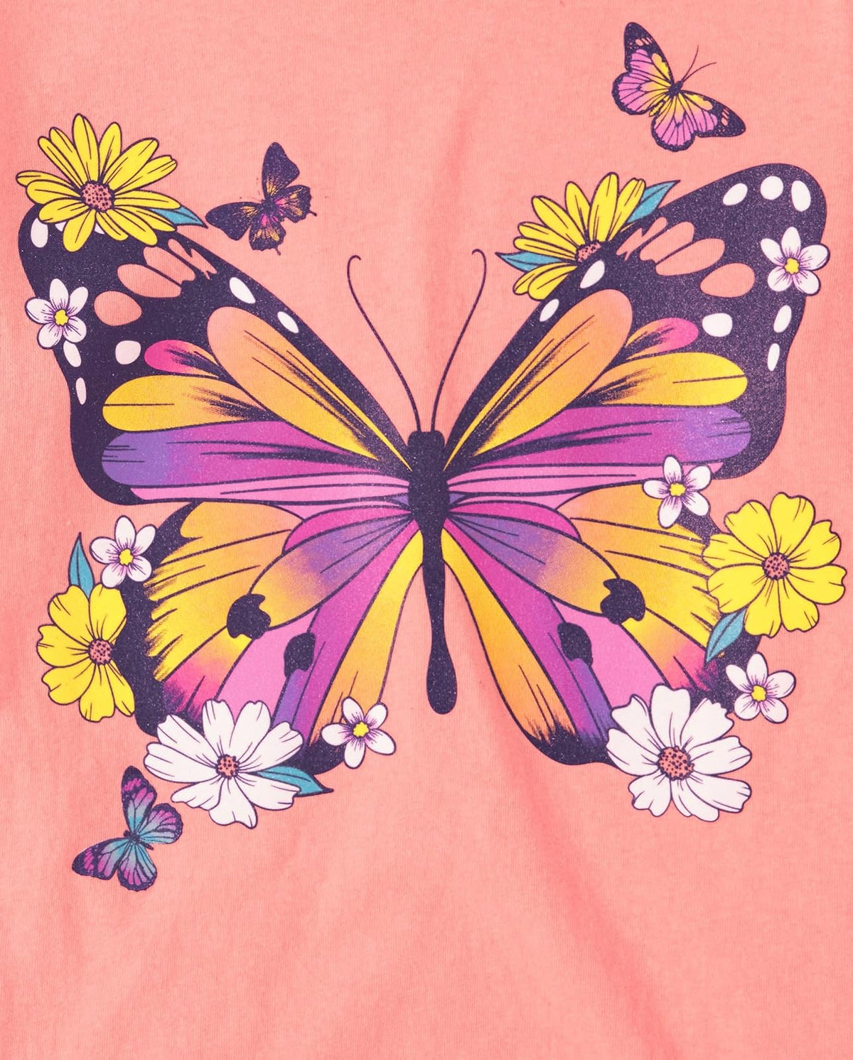 The Children's Place - Camisetas Estampadas de Manga Corta para niñas, Varios Paquetes