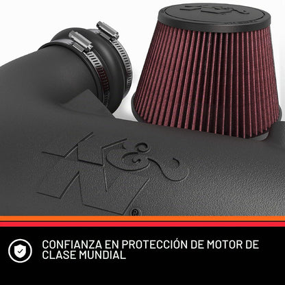 K&N Sistema de admisión de aire frío: filtro de aire de alto flujo, aumenta el rendimiento y la aceleración: compatible con Harley Davidson 2001-2017: (ver descripciones del producto para modelos