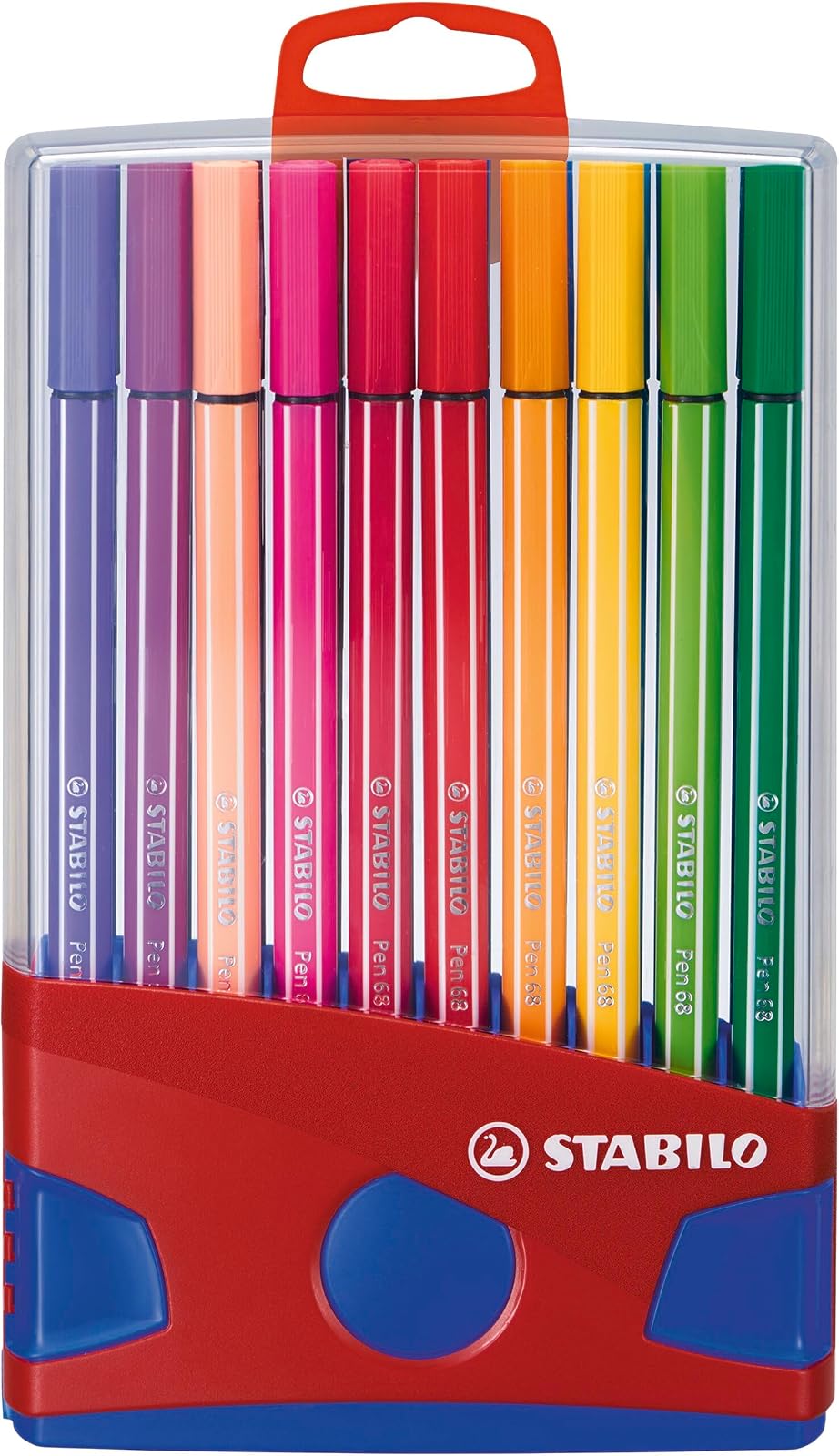 STABILO Pen 68 Plumon de Punta de Fieltro - ColorParade - 20 piezas - Colores surtidos