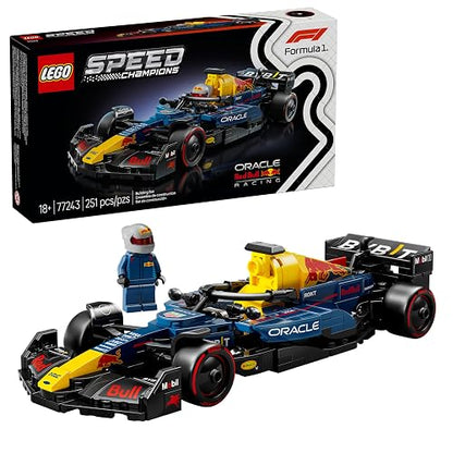 LEGO Speed Champions Auto de Carreras Oracle Red Bull Racing RB20 F1 Vehículo para Adultos, Set con 1 minifigura de un piloto, Modelo construible y Regalo Coleccionable 77243