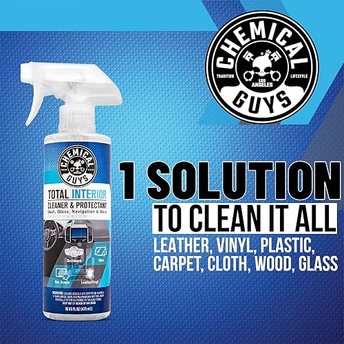 Chemical Guys Limpiador y Protector Total de Interiores, Seguro para Automóviles, Camiones, SUVs, Motocicletas, RVs y Más, 3,79 L