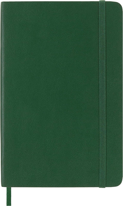 Moleskine Classic Notebook, Soft Cover, Pocket (3.5" x 5.5") Plain/Blank, Myrtle Green, 192 Pages, Pequeño
