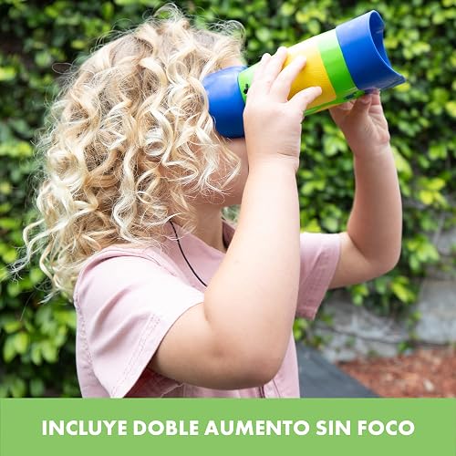 Educational Insights GeoSafari Kidnoculars | Binoculares para Niños y Niñas, Juguete de Ciencia, Campamento y Naturaleza, Regalos para Fiestas, Juegos de Exploración