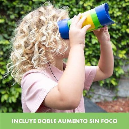 Educational Insights GeoSafari Kidnoculars | Binoculares para Niños y Niñas, Juguete de Ciencia, Campamento y Naturaleza, Regalos para Fiestas, Juegos de Exploración