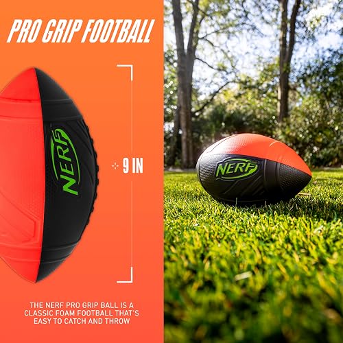 Nerf Pro Grip - Pelota de Espuma clásica, fácil de atrapar y Tirar, Pelotas para niños, Juguetes Deportivos para niños, Regalos perfectos para cestas de Pascua, Grandes Juguetes o Regalos