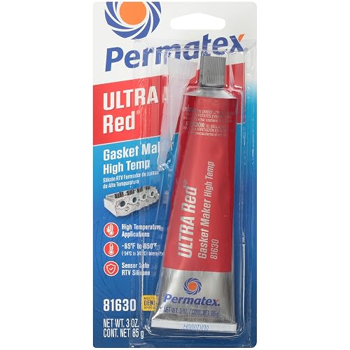 Permatex 81630 Ultra Red - Fabricante de Juntas de Alta Temperatura, 3 onzas