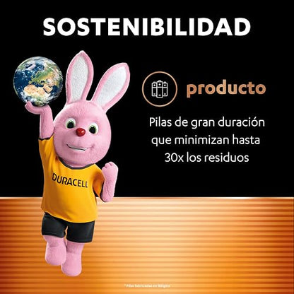 Pilas Alcalinas AA Duracell Optimum, Baterías de Alto Rendimiento 1.5V, Paquete de 6 Pilas