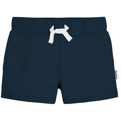 Gerber Paquete de 3 Pantalones Cortos de Punto sin Cierre Pantalones Cortos Informales para Bebé-Niños