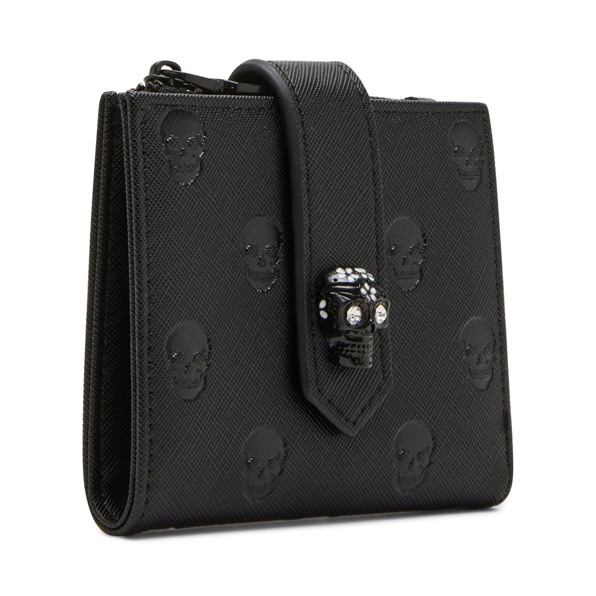 Betsey Johnson Skullicious Bifold, negro, talla única, Negro -, Talla unica