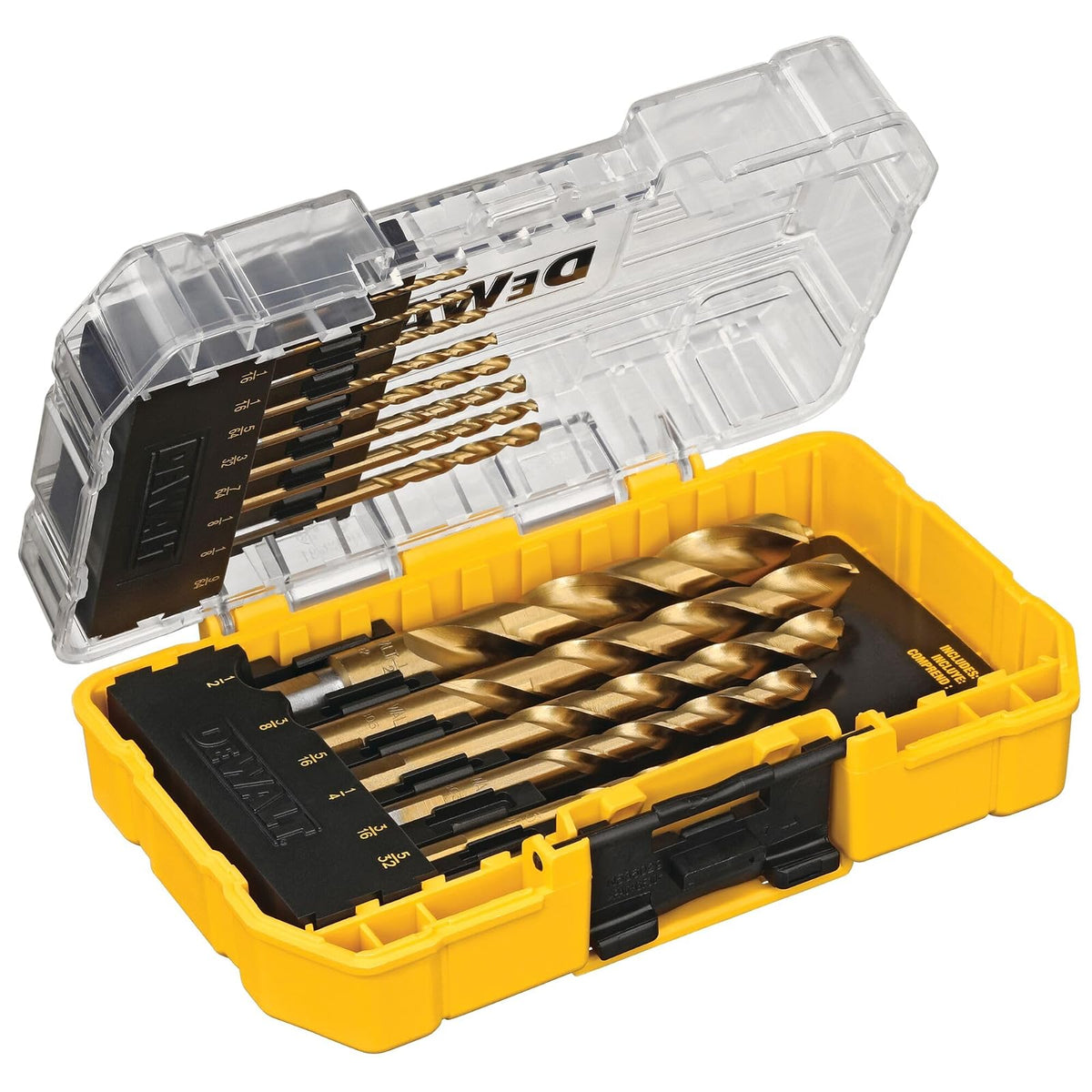 DEWALT DW1354 Juego de 14 Brocas Recubiertas de Titanio, Pilot Point