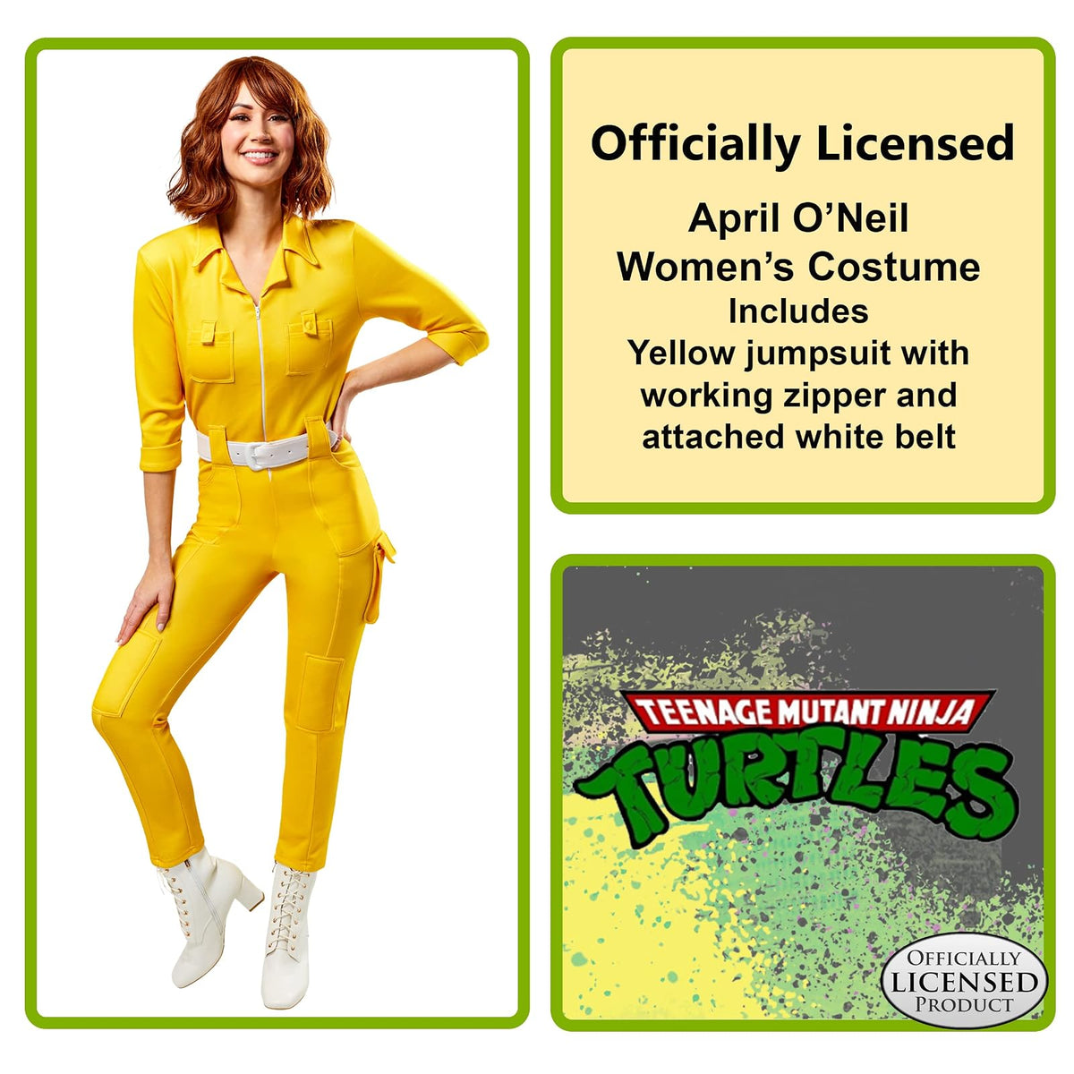 Rubie's Disfraz de tortuga ninja mutante adolescente abril O'neil Disfraces para adulto Mujer
