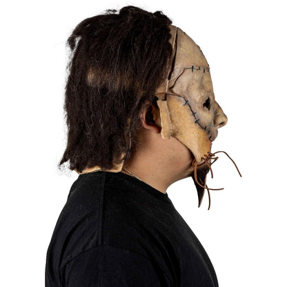 REV Máscara Látex Nicotero Leatherface, Licencia Oficial The Texas Chain Saw Massacre, Máscara Facial Unitalla, Disfraz Realista de Halloween, Cosplay y Fiestas