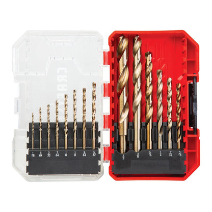 CRAFTSMAN - Juego de brocas de óxido dorado de 14 piezas para madera, plástico o metal (CMAM2214)
