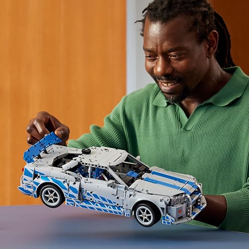 Lego Technic Auto Nissan Skyline GT-R (R34) de Más Rápido, Más Furioso Kit de Modelo de Auto, Set de Construcción de Vehículo, Regalo Creativo para Fans Adultos 42210