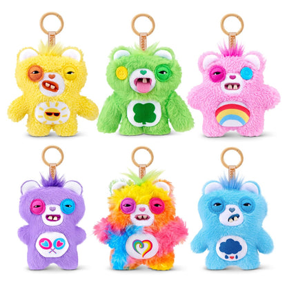 Fuggler Llavero Oso Cariñoso de 12.7 cm de Peluche Coleccionable (Paquete de 6) de ZURU con diseño Divertido y Monstruo Feo con Llavero de Enganche, Perfecto para Bolsos, Mochilas y fanáticos