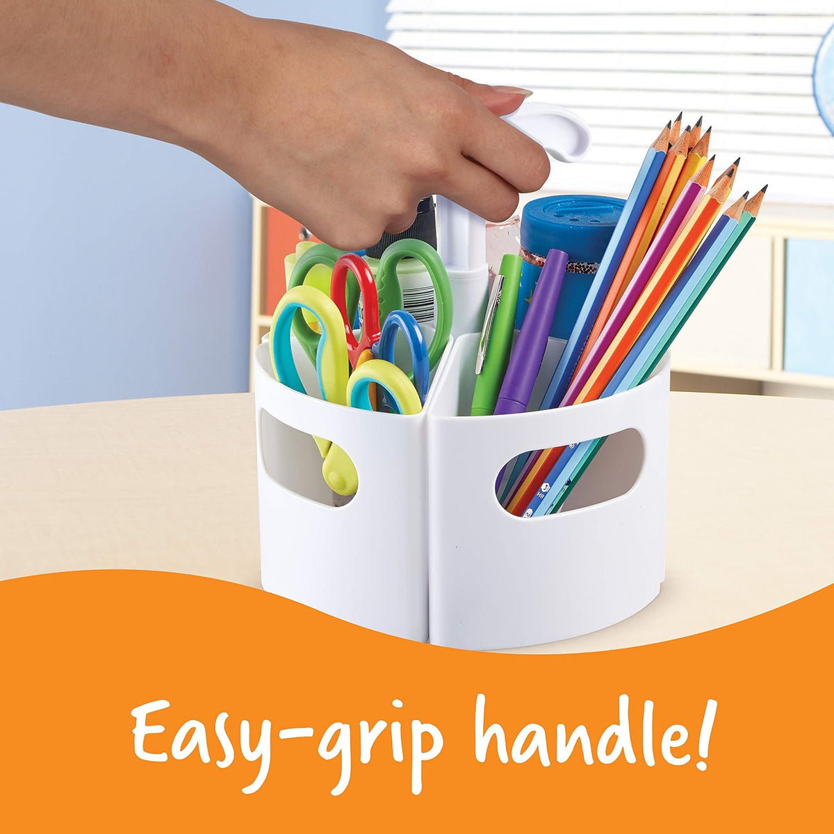 Learning Resources Create-a-Space - Mini centro de almacenamiento – blanco, para aula, espacio para creador, espacio pequeño, organizador de profesores, accesorios escolares en casa, juego de 4 piezas
