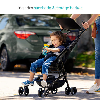 Munchkin® Sparrow™ carriola de viaje ligero ultra compacto para bebés y niños pequeños, negro
