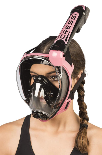 Cressi - Máscara de Snorkel para Adultos - Amplia visión Clara, Sistema antivaho - Fácil respiración: Seguridad Primero - Nuevo 2019 - Duke Dry: Diseñado en Italia: Calidad Desde 1946