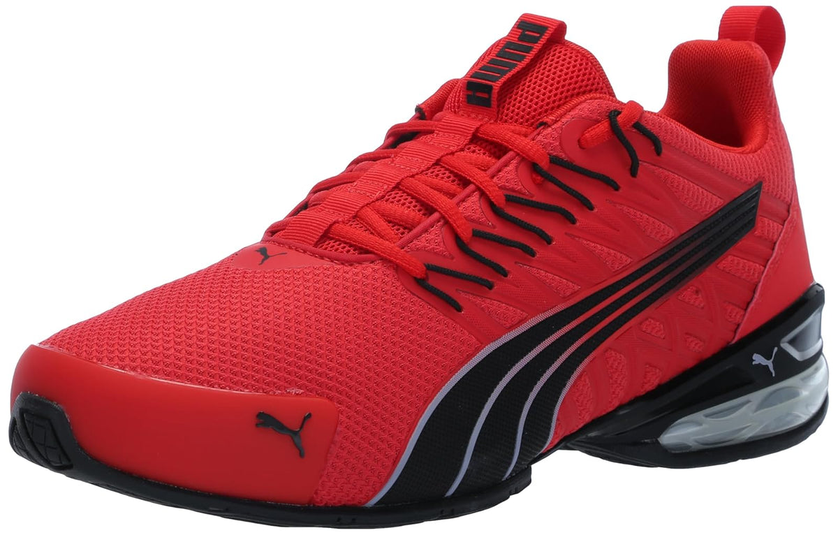 PUMA Voltaic EVO Tenis Deportivos para Hombre - 31.0 cm - Para todos los tiempos Rojo-Puma Negro-Gris Niebla