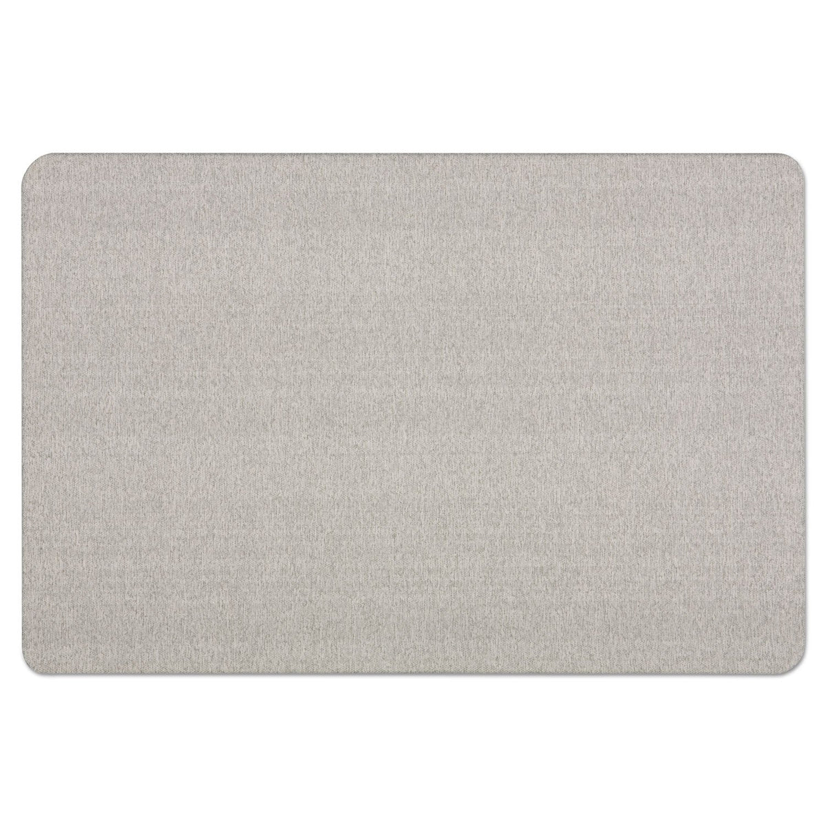 Quartet Tablero de anuncios, tela, 4 x 3 pies, sin marco, tablero de fibra de alta densidad, oficina ovalada, gris (7684G)