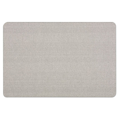 Quartet Tablero de anuncios, tela, 4 x 3 pies, sin marco, tablero de fibra de alta densidad, oficina ovalada, gris (7684G)
