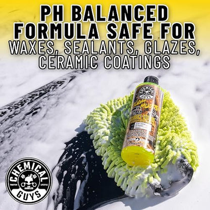 Chemical Guys Tough Mudder Jabón espumoso para lavado de camiones, todoterrenos y vehículos (Para cañones de espuma, pistolas de espuma o cubos de lavado), 3,79 l, aroma de limón