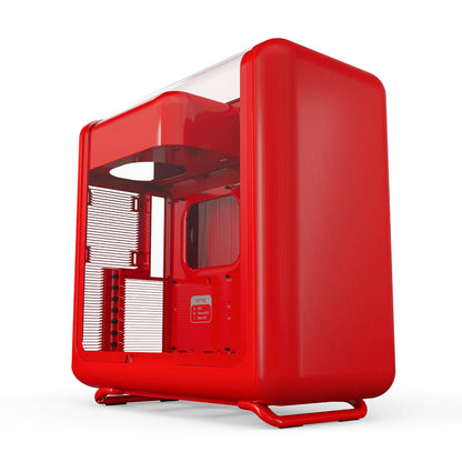 Hyte X50 Modern Performance ATX - Carcasa para Juegos de PC de Torre Media - Wild Cherry (Rojo) CS-HYTE-X50G-RR