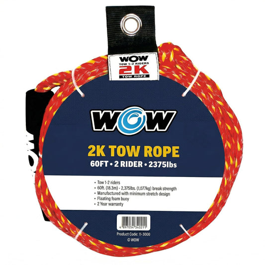 Wow World of Watersports - Cuerdas de Remolque, flotantes de Espuma, Estiramiento mínimo