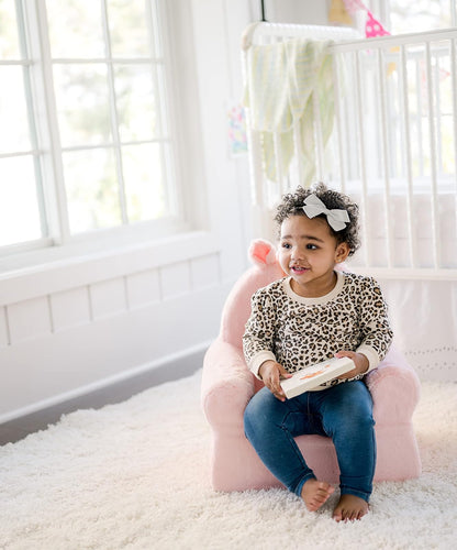 Soft Landing Sweet Seats, Silla de Descanso para niños pequeños de Alta Calidad y cómoda con asa de Transporte y Bolsillos Laterales, Unicornio Rosa