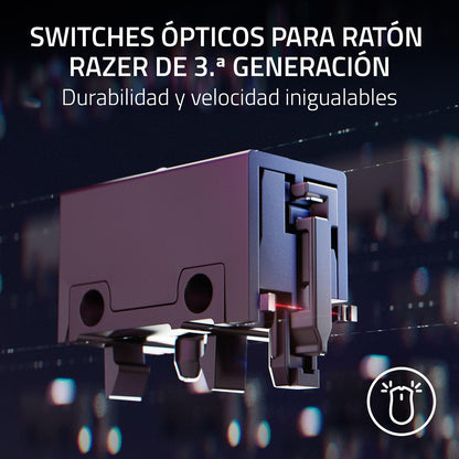 Razer Basilisk V3 35K Ratón ergonómico con Cable para Juegos: Rueda de inclinación HyperScroll - Sensor óptico de 35K dpi Gen 2-13 Controles Personalizables - RGB - interruptores ópticos Gen 3