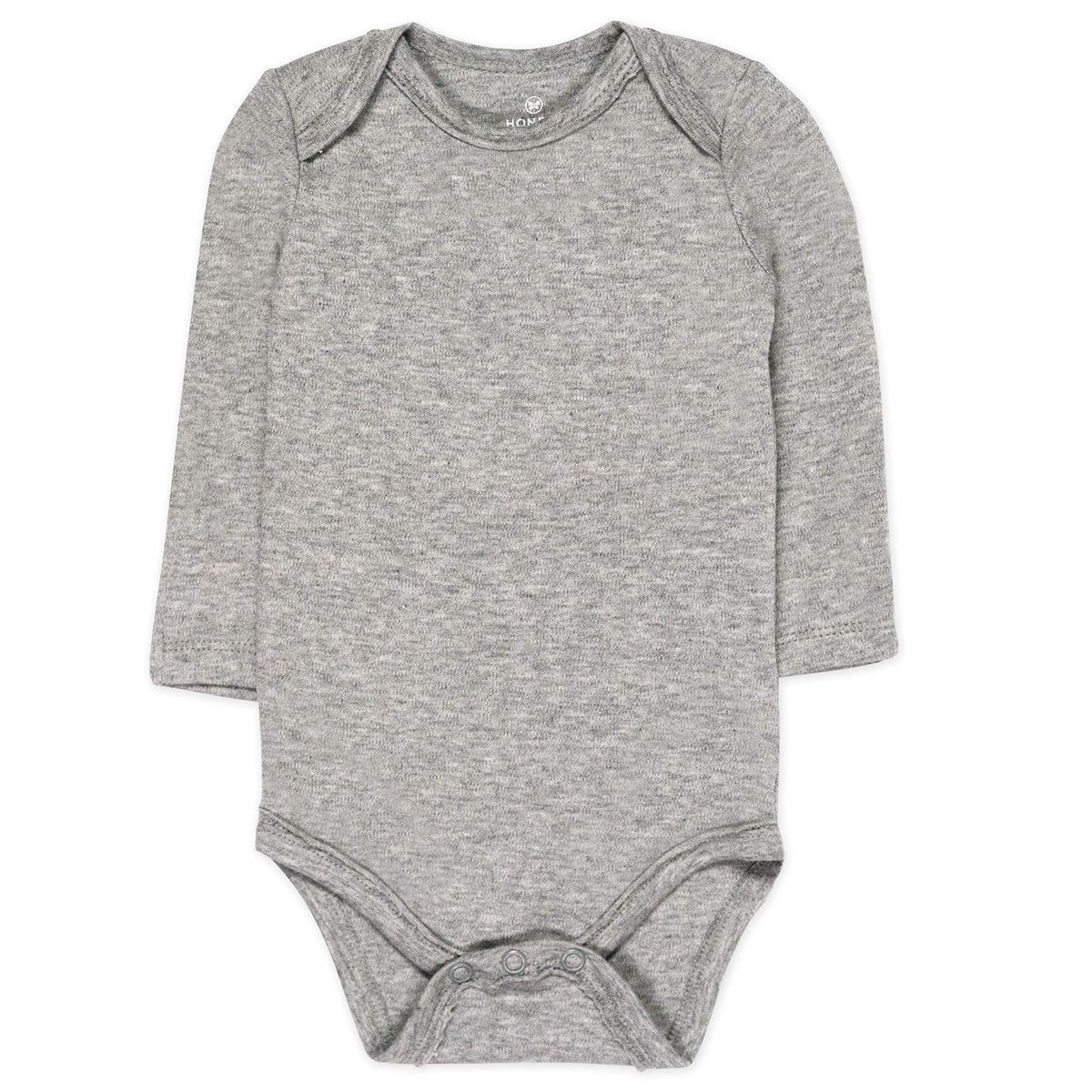 HonestBaby Paquete de 5 Bodies de Manga Larga de algodón orgánico. Conjunto de Playeras para bebs y Nios pequeos para bebés Unisex