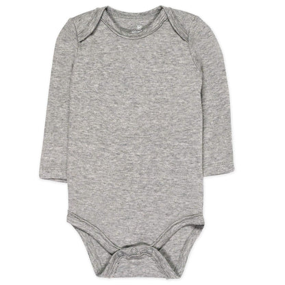 HonestBaby Paquete de 5 Bodies de Manga Larga de algodón orgánico. Conjunto de Playeras para bebs y Nios pequeos para bebés Unisex