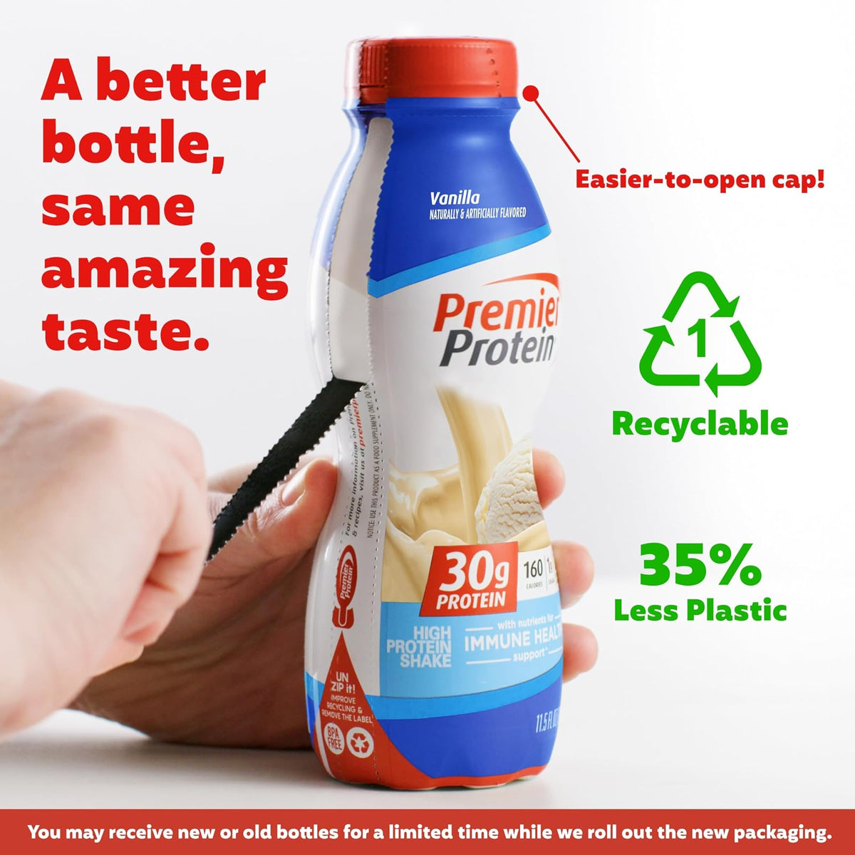 Premier Protein 30g Protein Shake, Vanilla, 11.5 fl oz Shake, (12 count)
