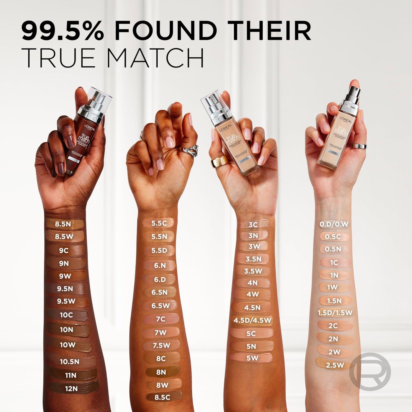 L'Oreal Paris New True Match Foundation 30ml - 5D/5W Golden Sand