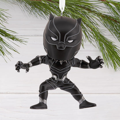 Hallmark - Adorno de Navidad estilizado de la Pantera Negra de Marvel, Regalos de superhéroes