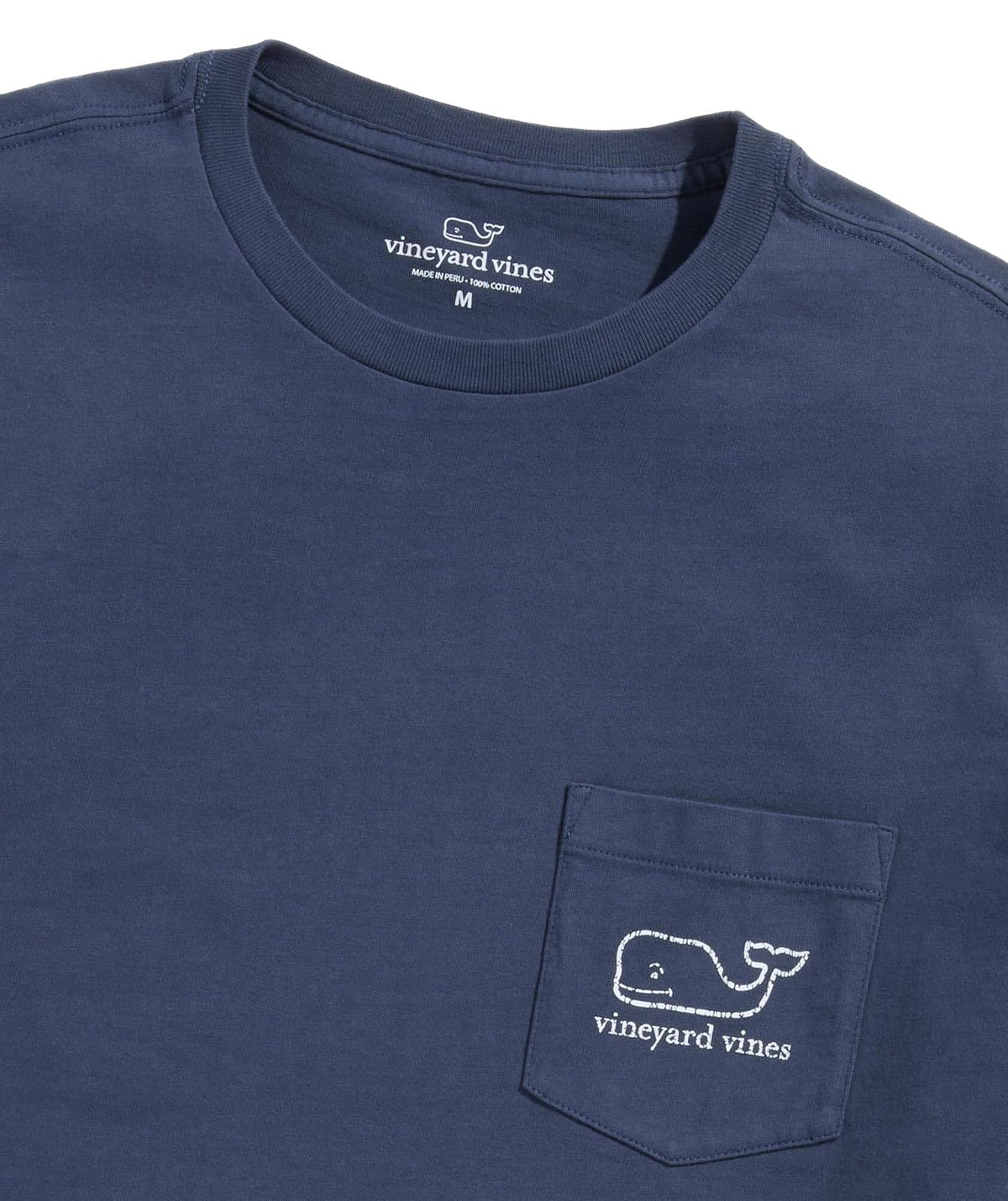 Vineyard Vines Playera clásico de Manga Corta con Bolsillo de Ballena Camiseta para Hombre