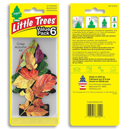 Little Trees - Ambientador para Automóvil, árbol Colgante Que Proporciona un Aroma Duradero para automóviles y hogares, Aire de otoño crujiente, 24 ambientadores