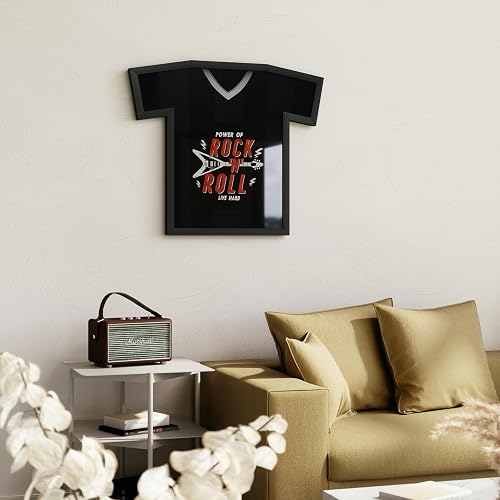 Umbra T-Frame Marco Decorativo en Forma de Camiseta para Exhibir Playeras, Negro