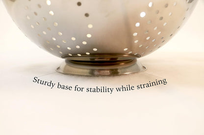 Excelsteel 242 5-Quart Stainless Steel Colander
