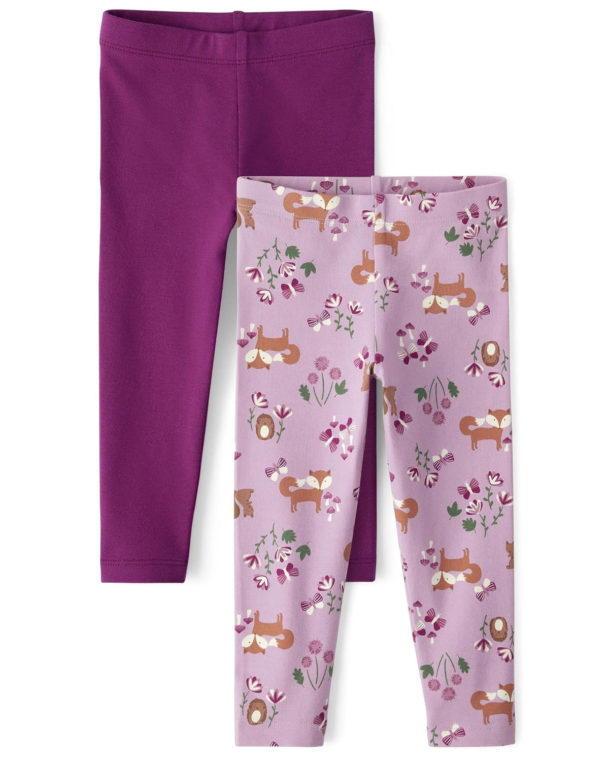 The Children's Place - Leggings para bebés y niños pequeños, Paquete de 2