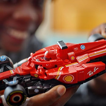 LEGO Speed Champions Auto de Carreras Ferrari SF-24 F1 Set con vehículo de Juguete y piloto, Modelo construible, Juego con 1 minifigura, Regalo Coleccionable para niños 77242