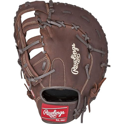 Rawlings | Guante de béisbol Preferido para Jugadores de Primera Base, Tiro para Mano Izquierda, 12.5 Pulgadas, Banda Doble de Barra de un Solo Poste