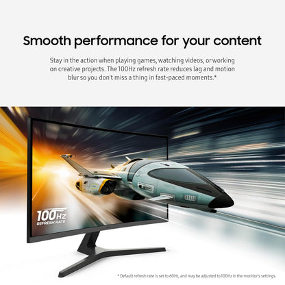 Samsung Monitor Curvo S3 de 32 Pulgadas (S39GD) FHD 100Hz, Modo de Juego, Modo de Ahorro de Ojos, Conectividad Múltiple con Puerto HDMI, Altavoces Integrados, LS32D396GANXZA, 2025