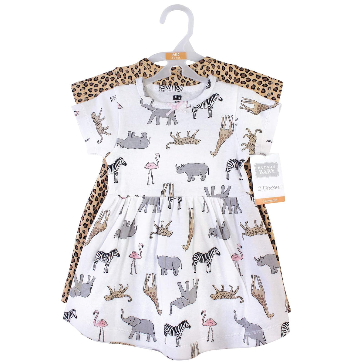 Hudson Baby Vestido con Lazo en la Cintura. Vestido Casual para bebés niñas