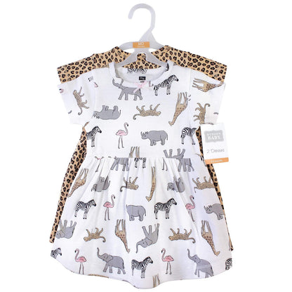 Hudson Baby Vestido con Lazo en la Cintura. Vestido Casual para bebés niñas